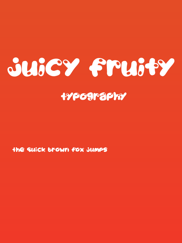 Juicy Fruity Poster