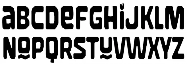 Juicy Gossip Regular Font LOWERCASE