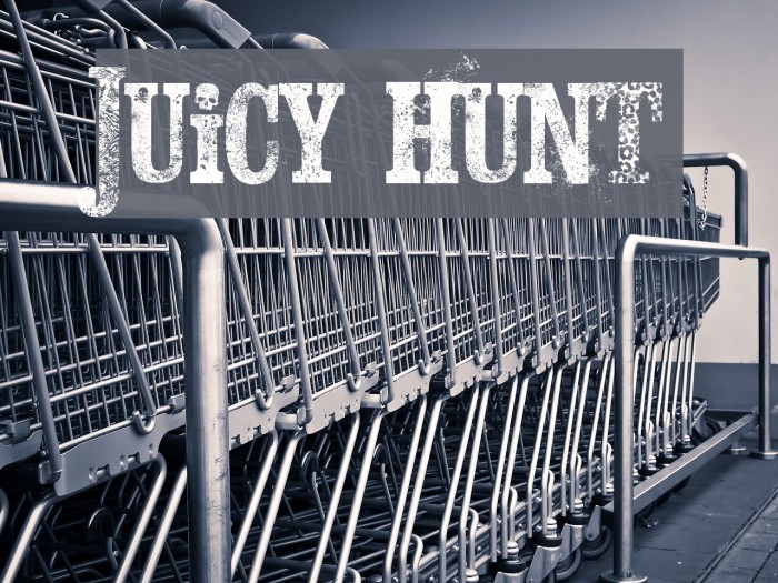 Juicy Hunt Font examples