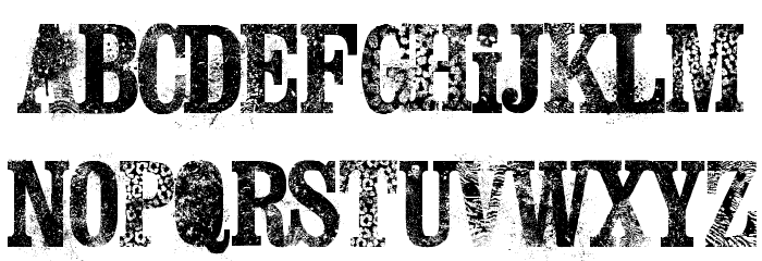Juicy Hunt Font LOWERCASE