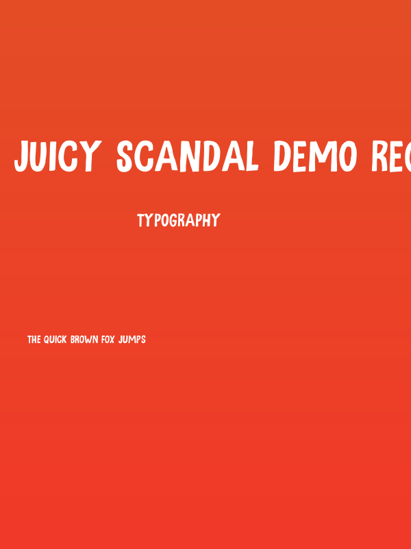 Juicy Scandal DEMO Regular Poster