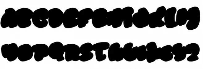 Juicy Snap Extrude Extrude Font LOWERCASE