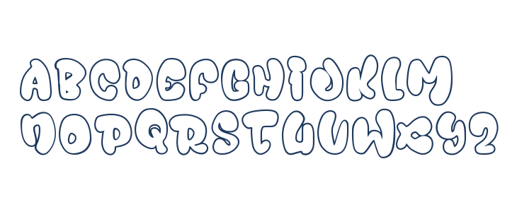 Juicy Snap Outline Outline1 Uppercase