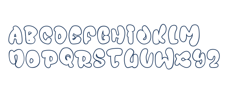 Juicy Snap Outline Outline1 Lowercase