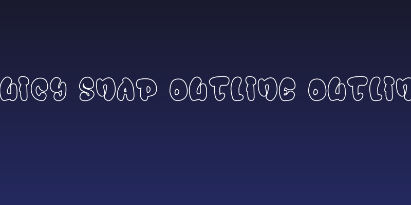 Juicy Snap Outline Outline Social Header