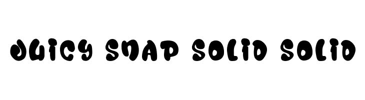 Juicy Snap Solid Solid  Free Fonts Download