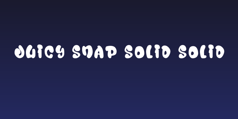 Juicy Snap Solid Solid Social Header