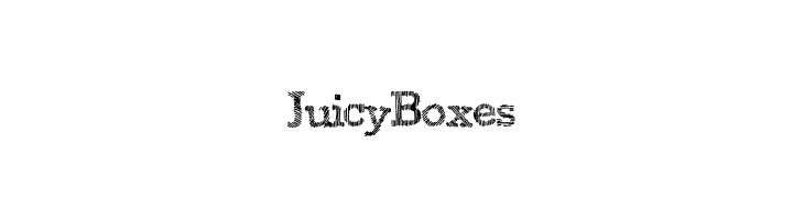 JuicyBoxes Font