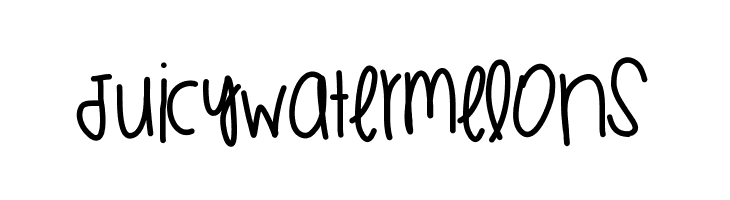 JuicyWatermelons  Frei Schriftart Herunterladen