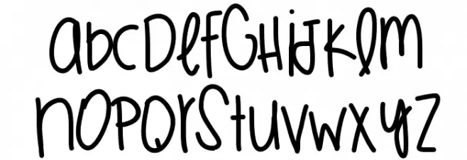 JuicyWatermelons Caratteri MINUSCOLO