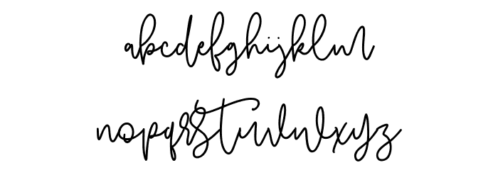 Juide Free Font LOWERCASE