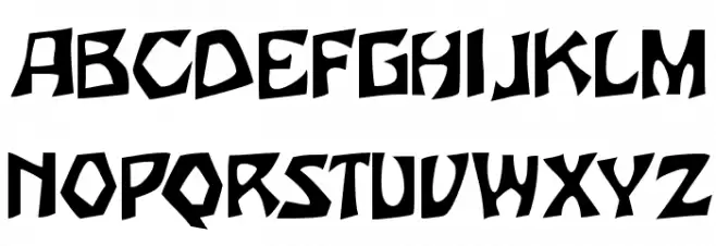 JujuSSK フォント 大文字