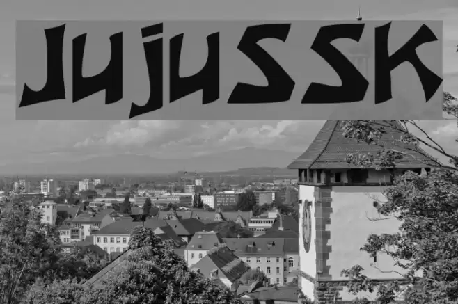 JujuSSK Шрифта examples