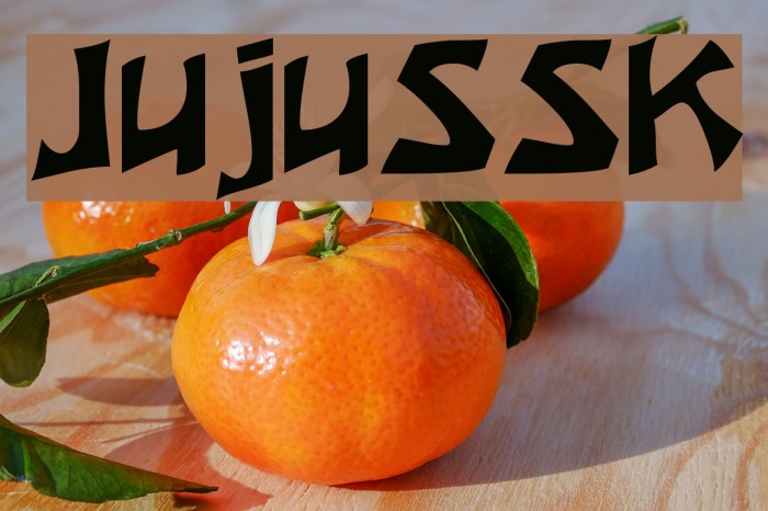 JujuSSK Font examples