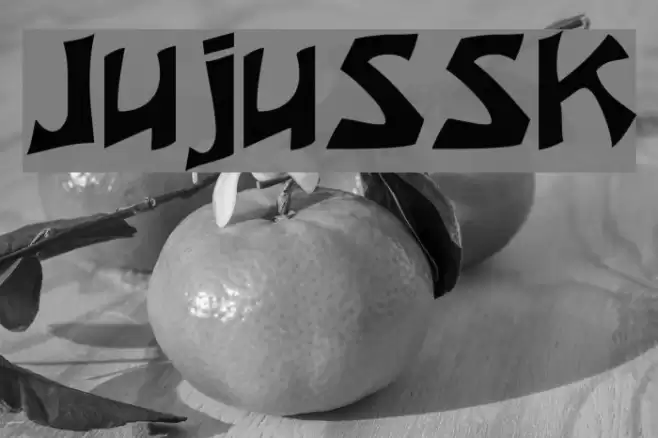 JujuSSK Шрифта examples