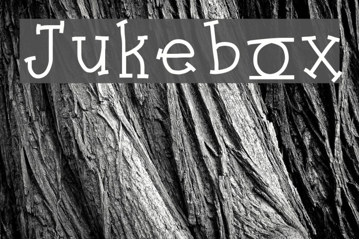 Jukebox Font examples