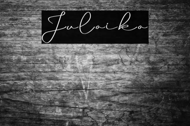 Julaika फ़ॉन्ट examples