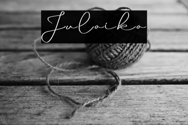 Julaika फ़ॉन्ट examples