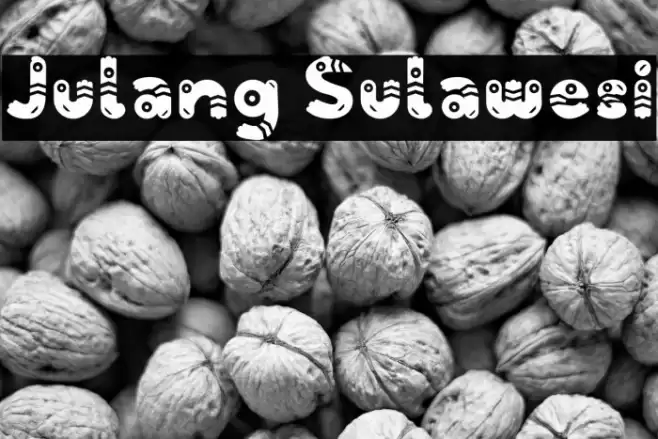 Julang Sulawesi Font examples