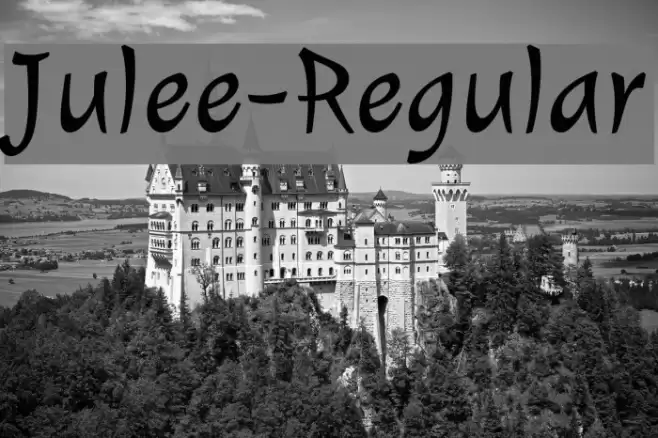 Julee-Regular Шрифта examples
