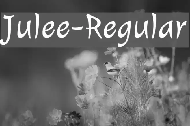 Julee-Regular Шрифта examples