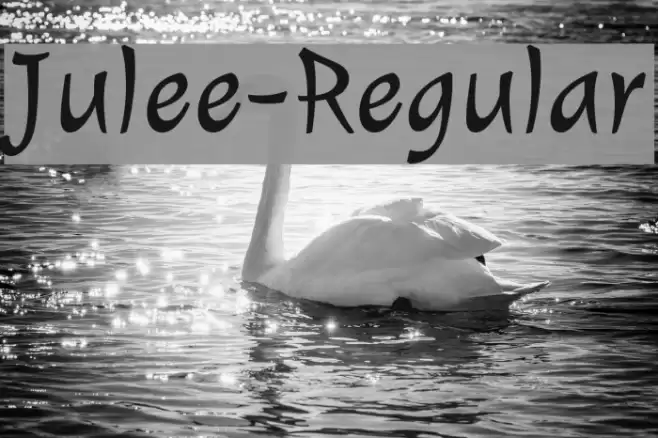 Julee-Regular Шрифта examples