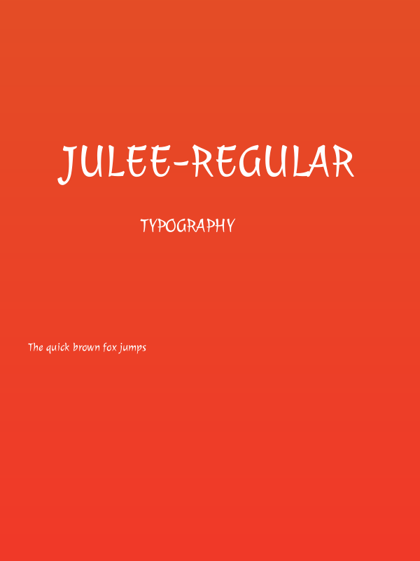 Julee-Regular Poster