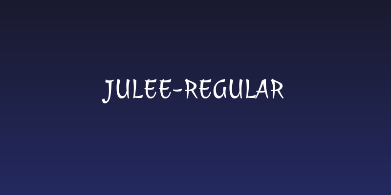 Julee-Regular Social Header
