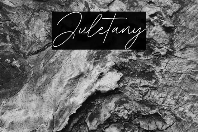 Juletany फ़ॉन्ट examples