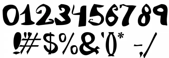 JuliFesta Bold Font OTHER CHARS