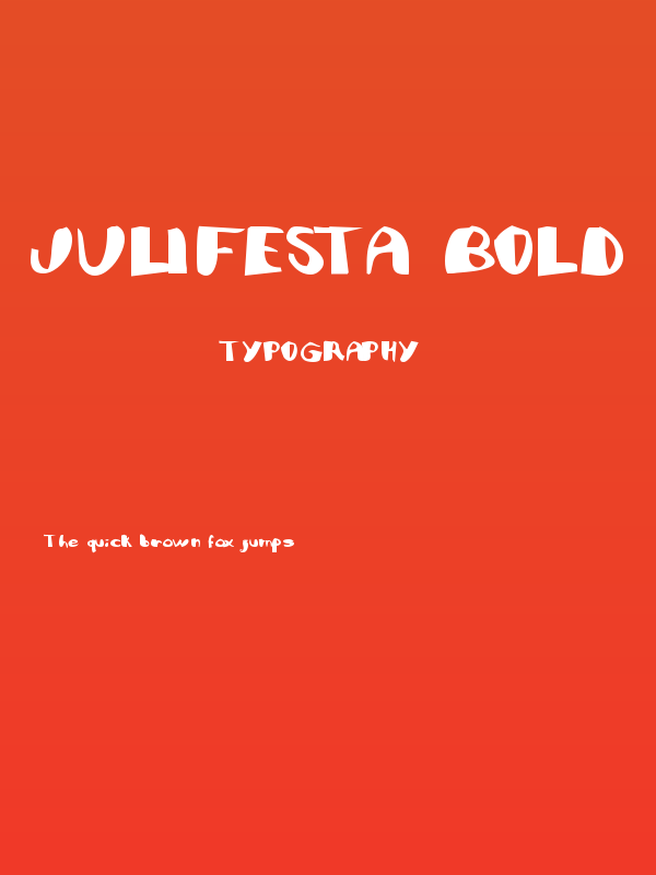 JuliFesta Bold Poster