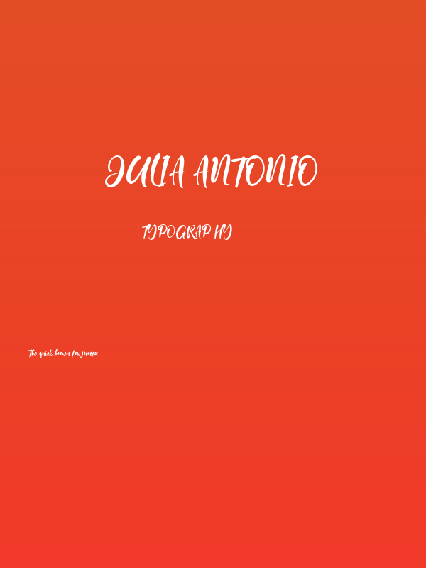 Julia Antonio Poster