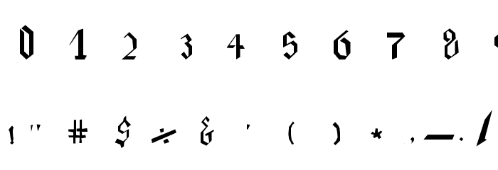 Julia Black Font OTHER CHARS