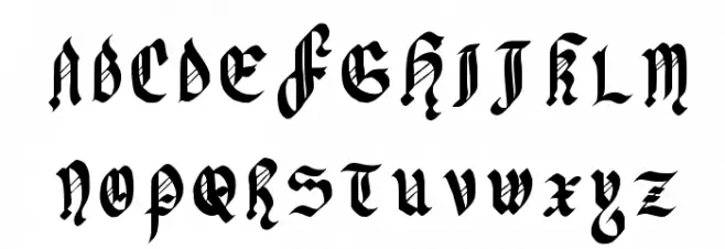 Julia Black フォント 大文字