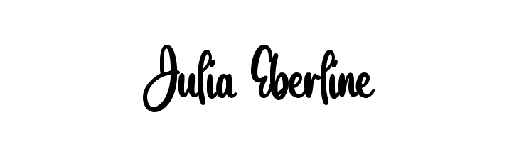 Julia Eberline  font caratteri gratis
