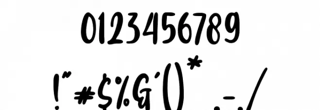 Julia Eberline Font OTHER CHARS