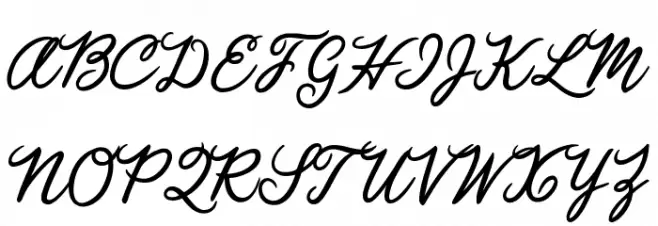 Julia Lauren Schriftart Groß