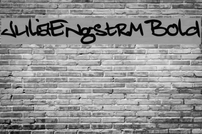 JuliaEngstrm Bold Font examples