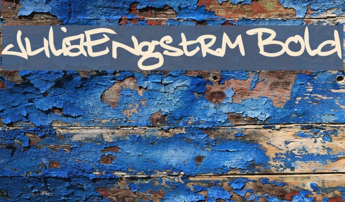 JuliaEngstrm Bold Font examples