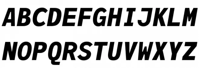 JuliaMono BlackItalic Шрифта ВЕРХНИЙ