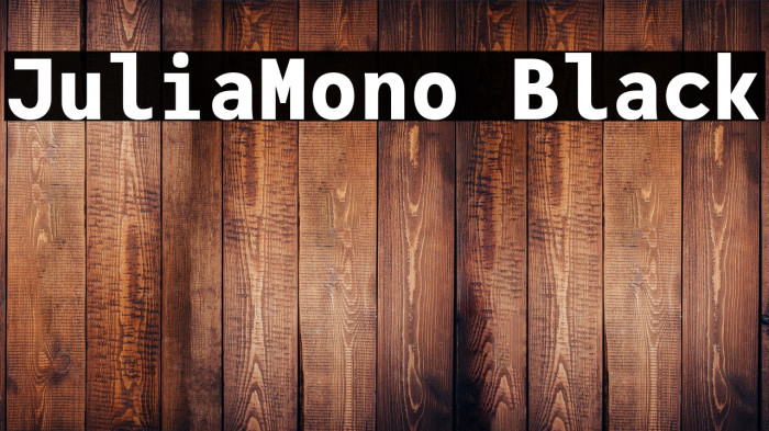 JuliaMono Black Example 2