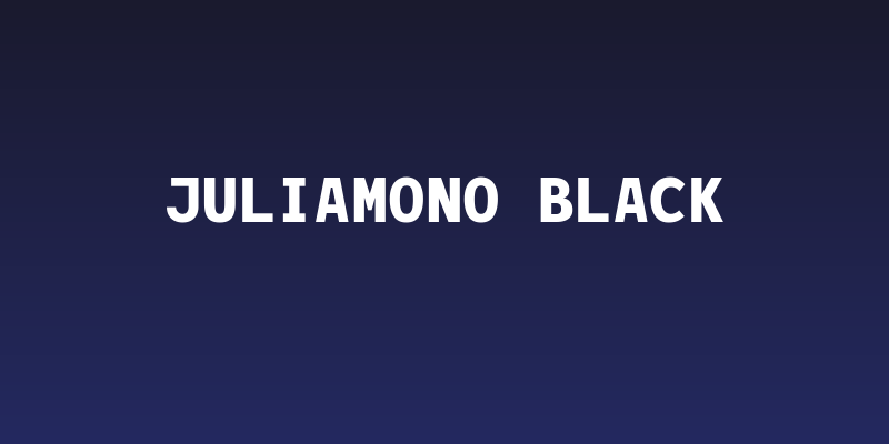 JuliaMono Black Social Header