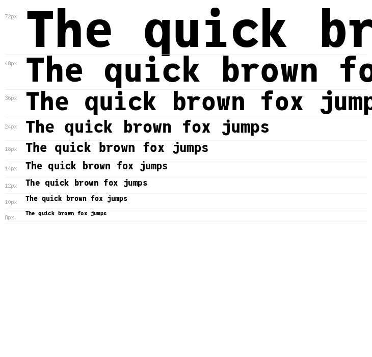 JuliaMono Black Waterfall