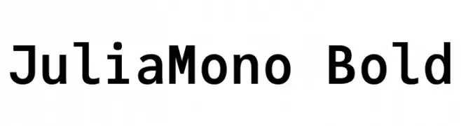 JuliaMono Bold  font caratteri gratis