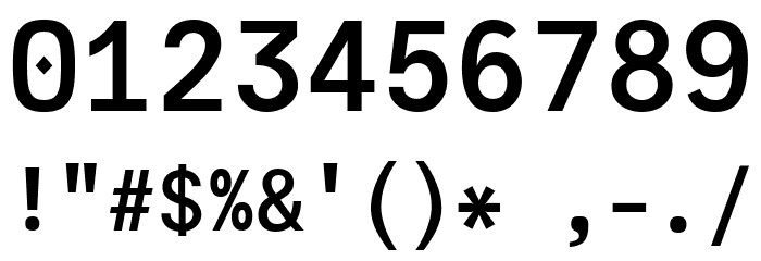 JuliaMono Bold Font OTHER CHARS