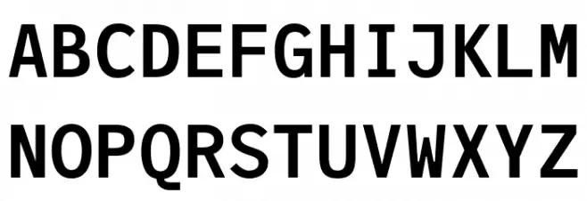 JuliaMono Bold フォント 大文字