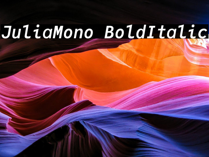 JuliaMono BoldItalic Example 2