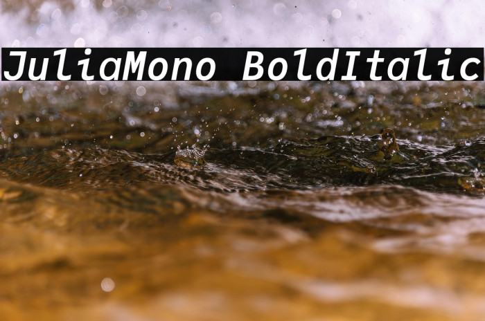 JuliaMono BoldItalic Example 3