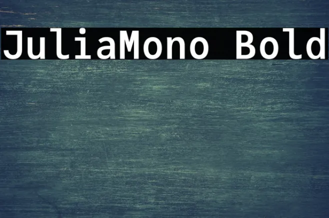 JuliaMono Bold Example 2