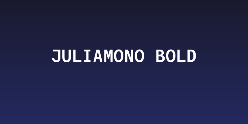 JuliaMono Bold Social Header